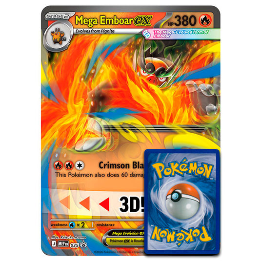 Pokemon - MEP Black Star Promos - Mega Emboar ex - MEP035 (Oversized)