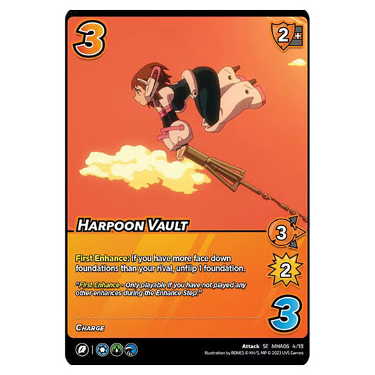 Harpoon Vault card from the My Hero Academia set Jet Burn SE MHA06 4/18