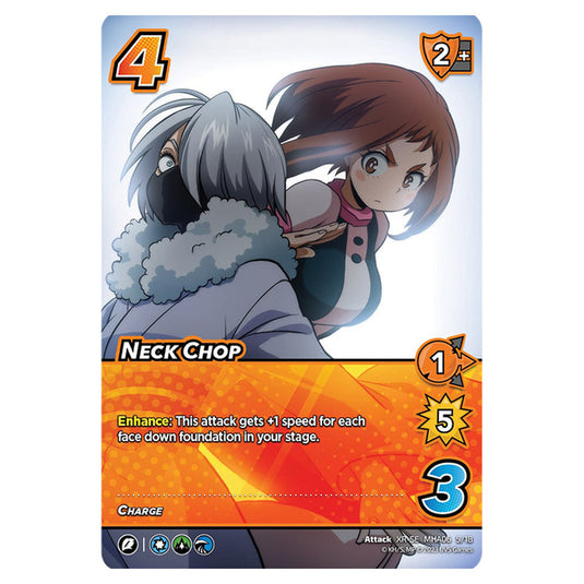 Neck Chop card from the My Hero Academia set Jet Burn XR-SE MHA06 5/18