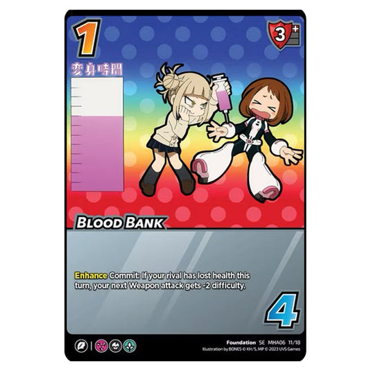 Blood Bank card from the My Hero Academia set Jet Burn SE MHA06 11/18