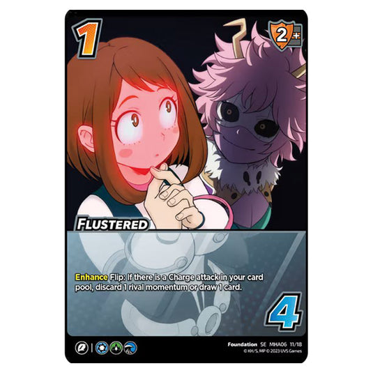 Flustered card from the My Hero Academia set Jet Burn SE MHA06 11/18