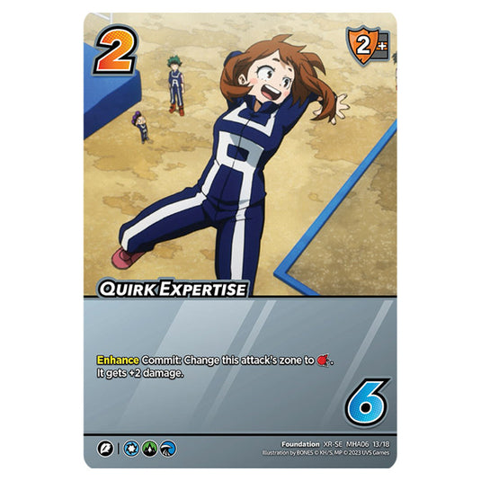 Quirk Expertise card from the My Hero Academia set Jet Burn XR-SE MHA06 13/18