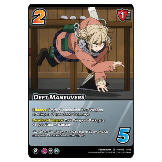 Deft Maneuvers card from the My Hero Academia set Jet Burn SE MHA06 14/18