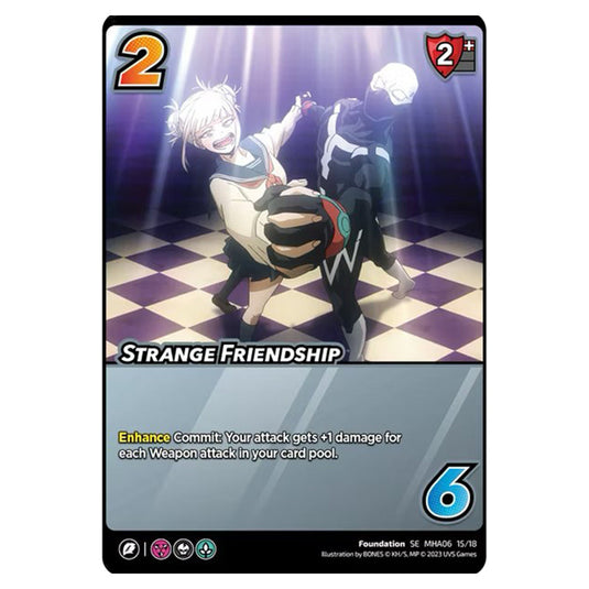 Strange Friendship card from the My Hero Academia set Jet Burn SE MHA06 15/18