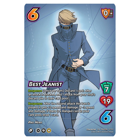 Best Jeanist card from the My Hero Academia set Jet Burn CH MHA06 1/153