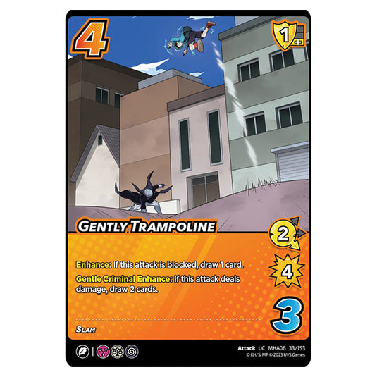 Gently Trampoline card from the My Hero Academia set Jet Burn UC MHA06 33/153