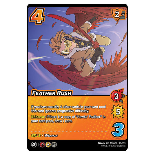 Feather Rush card from the My Hero Academia set Jet Burn UC MHA06 38/153