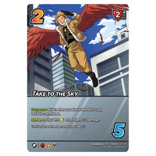 Take to the Sky card from the My Hero Academia set Jet Burn XR-C MHA06 45/153