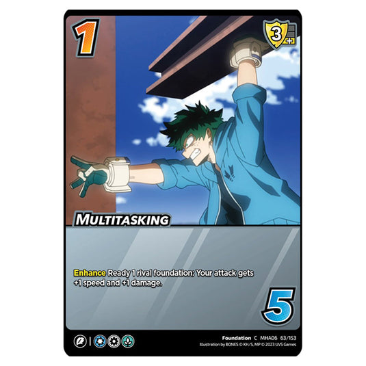 Multitasking card from the My Hero Academia set Jet Burn C MHA06 63/153