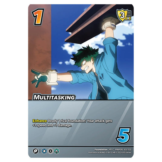 Multitasking card from the My Hero Academia set Jet Burn XR-C MHA06 63/153