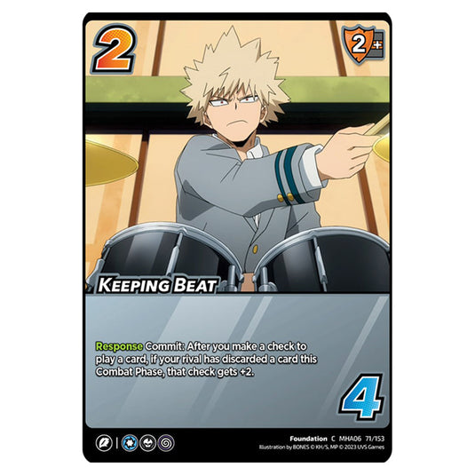 Keeping Beat card from the My Hero Academia set Jet Burn C MHA06 71/153