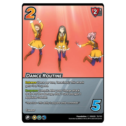 Dance Routine card from the My Hero Academia set Jet Burn C MHA06 79/153