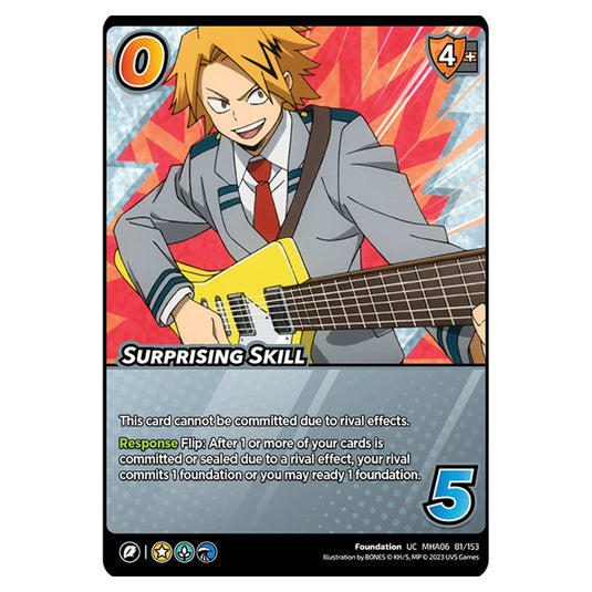 Surprising Skill card from the My Hero Academia set Jet Burn UC MHA06 81/153