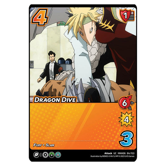 Dragon Dive card from the My Hero Academia set Jet Burn UC MHA06 84/153