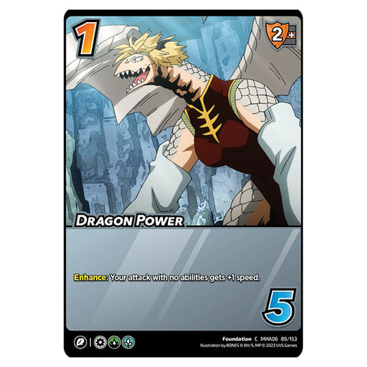 Dragon Power card from the My Hero Academia set Jet Burn C MHA06 89/153