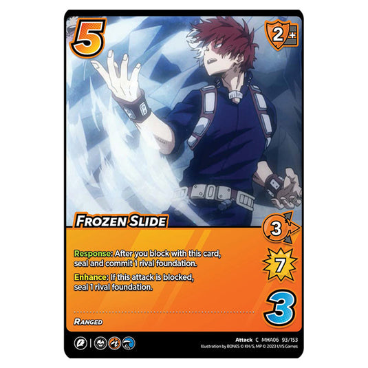 Frozen Slide card from the My Hero Academia set Jet Burn C MHA06 93/153