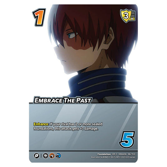 Embrace The Past card from the My Hero Academia set Jet Burn XR-C MHA06 96/153