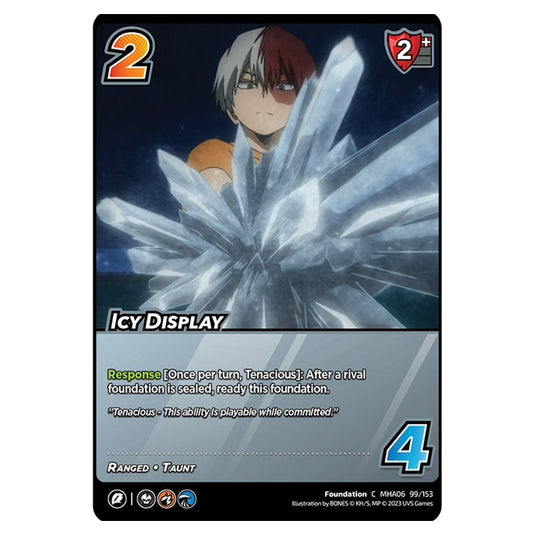 Icy Display card from the My Hero Academia set Jet Burn C MHA06 99/153