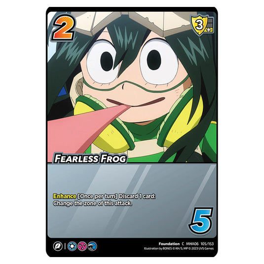 Fearless Frog card from the My Hero Academia set Jet Burn C MHA06 105/153