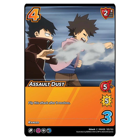 Assault Dust card from the My Hero Academia set Jet Burn C MHA06 120/153