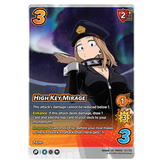 High Key Mirage card from the My Hero Academia set Jet Burn UR MHA06 127/153