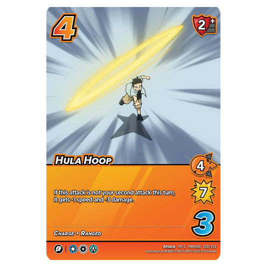 Hula Hoop card from the My Hero Academia set Jet Burn XR-C MHA06 128/153