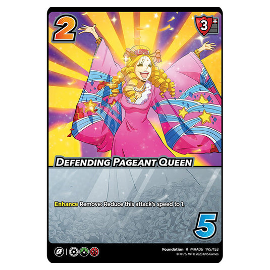 Defending Pageant Queen card from the My Hero Academia set Jet Burn R MHA06 145/153