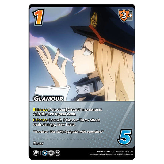 Glamour card from the My Hero Academia set Jet Burn UC MHA06 147/153