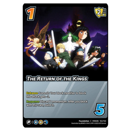 The Return of the Kings card from the My Hero Academia set Jet Burn C MHA06 153/153