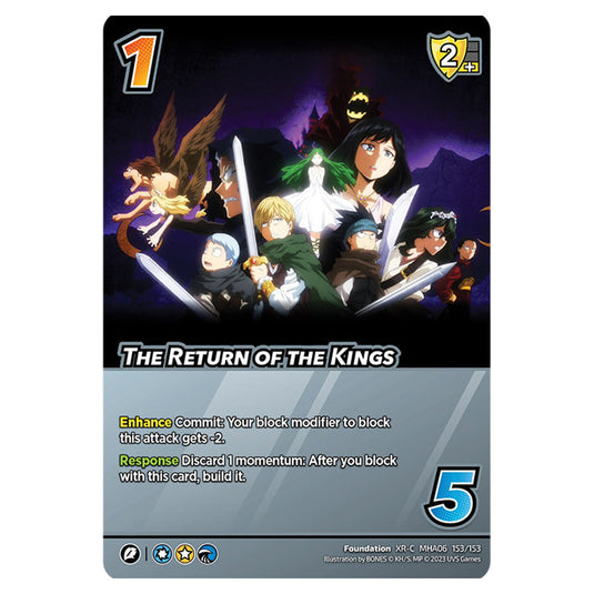 The Return of the Kings card from the My Hero Academia set Jet Burn XR-C MHA06 153/153