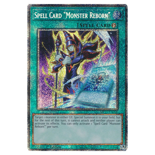 Spell Card Monster Reborn MP25-EN006 card from the Yu-Gi-Oh! set 2025 Mega Pack