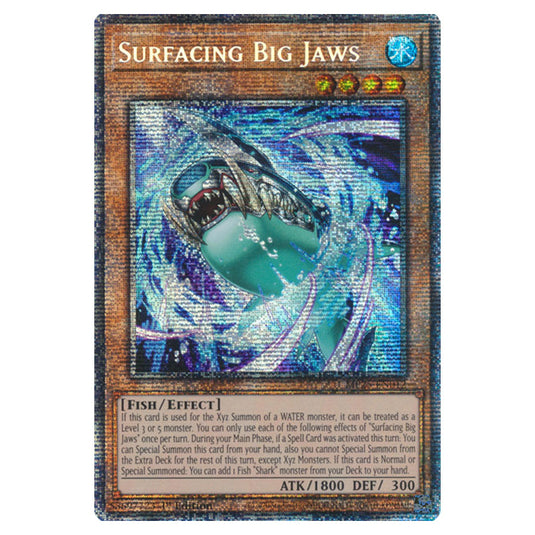 Surfacing Big Jaws MP25-EN012 card from the Yu-Gi-Oh! set 2025 Mega Pack
