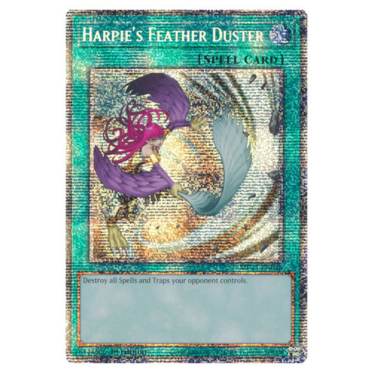 Harpie's Feather Duster MP25-EN016 card from the Yu-Gi-Oh! set 2025 Mega Pack