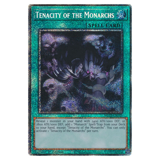 Tenacity of the Monarchs MP25-EN025 card from the Yu-Gi-Oh! set 2025 Mega Pack