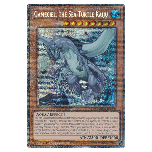 Gameciel, the Sea Turtle Kaiju MP25-EN028 card from the Yu-Gi-Oh! set 2025 Mega Pack