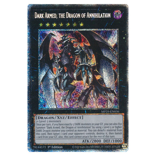 Dark Armed, the Dragon of Annihilation MP25-EN036 card from the Yu-Gi-Oh! set 2025 Mega Pack