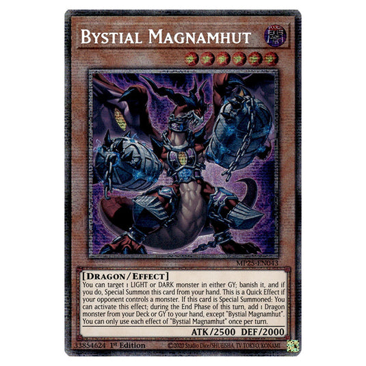 Bystial Magnamhut MP25-EN043 card from the Yu-Gi-Oh! set 2025 Mega Pack
