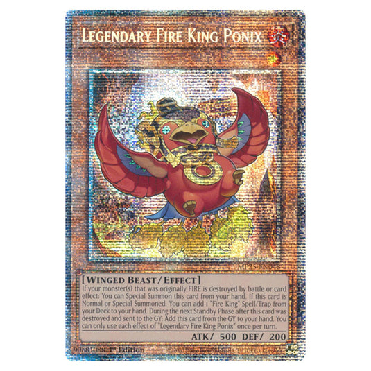 Legendary Fire King Ponix MP25-EN048 card from the Yu-Gi-Oh! set 2025 Mega Pack