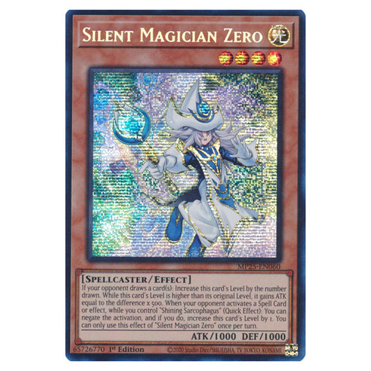 Silent Magician Zero MP25-EN060 card from the Yu-Gi-Oh! set 2025 Mega Pack