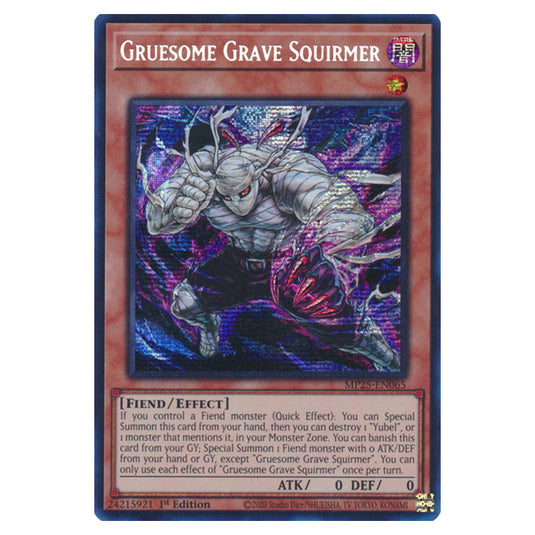 Gruesome Grave Squirmer MP25-EN065 card from the Yu-Gi-Oh! set 2025 Mega Pack