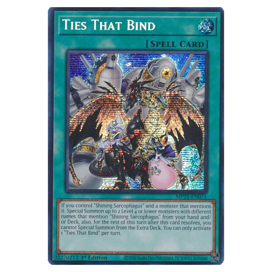 Ties That Bind MP25-EN071 card from the Yu-Gi-Oh! set 2025 Mega Pack