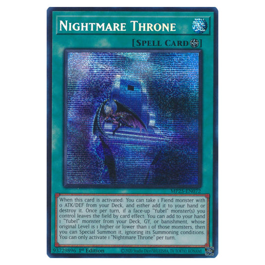 Nightmare Throne MP25-EN072 card from the Yu-Gi-Oh! set 2025 Mega Pack