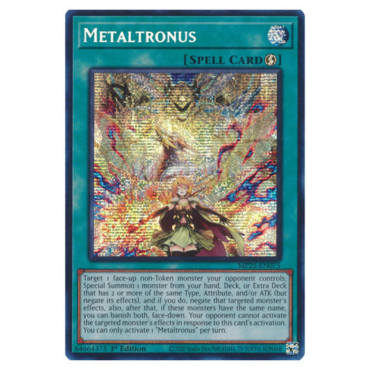 Metaltronus MP25-EN075 card from the Yu-Gi-Oh! set 2025 Mega Pack