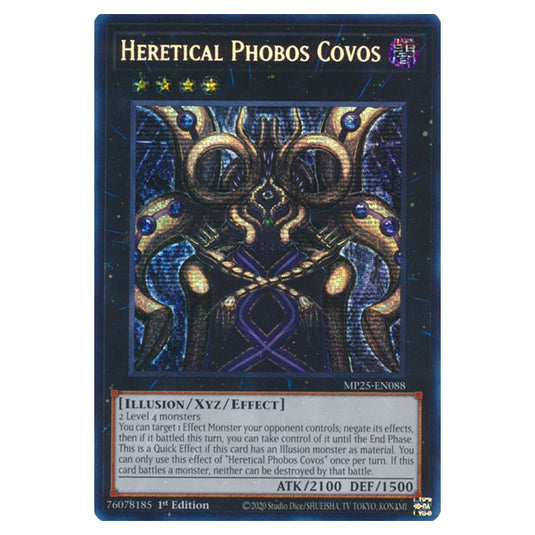Heretical Phobos Covos MP25-EN088 card from the Yu-Gi-Oh! set 2025 Mega Pack