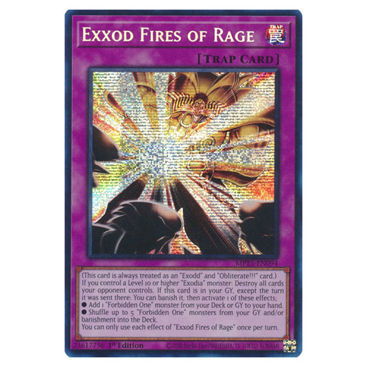 Exxod Fires of Rage MP25-EN094 card from the Yu-Gi-Oh! set 2025 Mega Pack