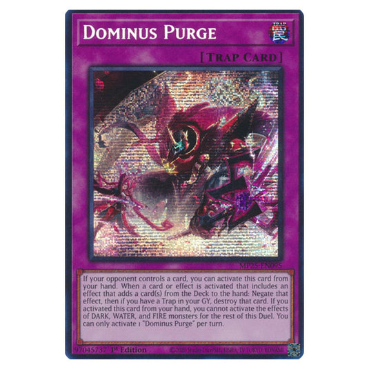 Dominus Purge MP25-EN095 card from the Yu-Gi-Oh! set 2025 Mega Pack