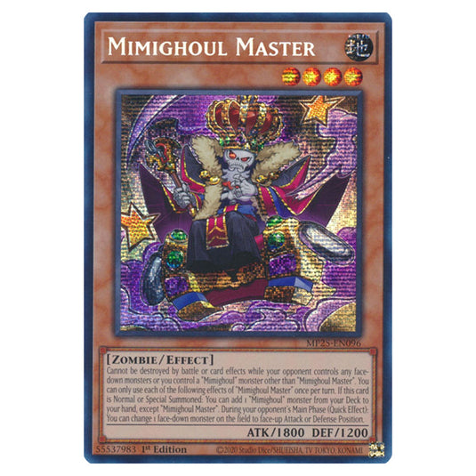 Mimighoul Master MP25-EN096 card from the Yu-Gi-Oh! set 2025 Mega Pack