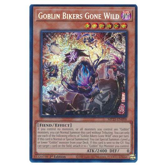 Goblin Bikers Gone Wild MP25-EN098 card from the Yu-Gi-Oh! set 2025 Mega Pack
