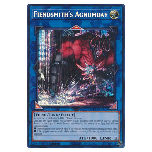 Fiendsmith's Agnumday MP25-EN109 card from the Yu-Gi-Oh! set 2025 Mega Pack