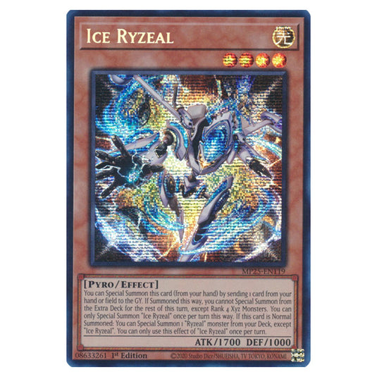 Ice Ryzeal MP25-EN119 card from the Yu-Gi-Oh! set 2025 Mega Pack